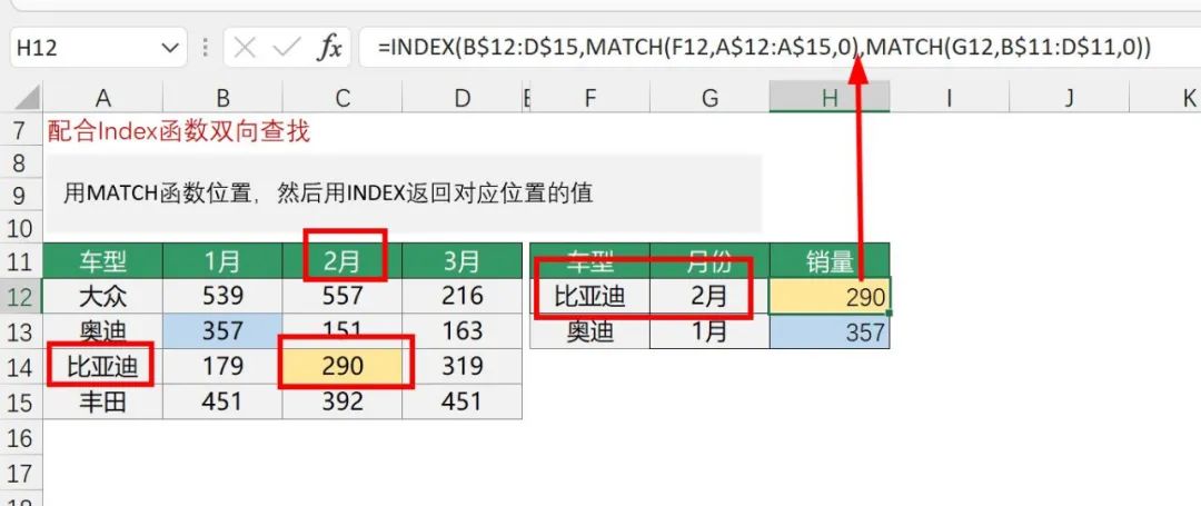 Match函数的使用方法+实例