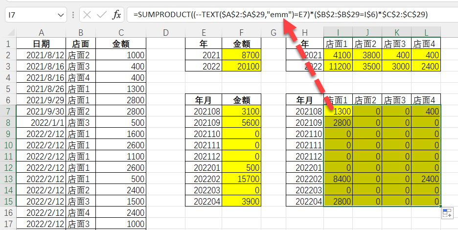 Excel条件求和的四种方法！