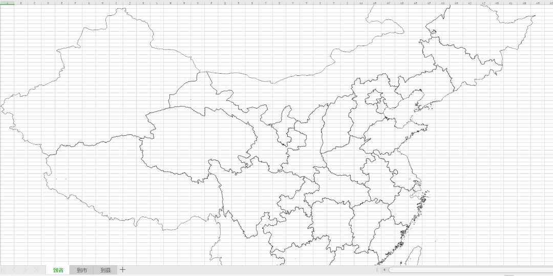 Excel可编辑可分色的中国地图（省、市、县）、世界地图模板！