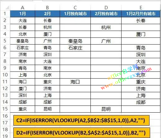 用Excel 比较两列数据，都可以这样做！