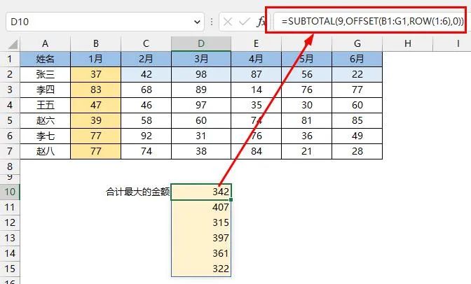 妙杀所有求和函数！Substotal这个逐行统计功能太好用了！