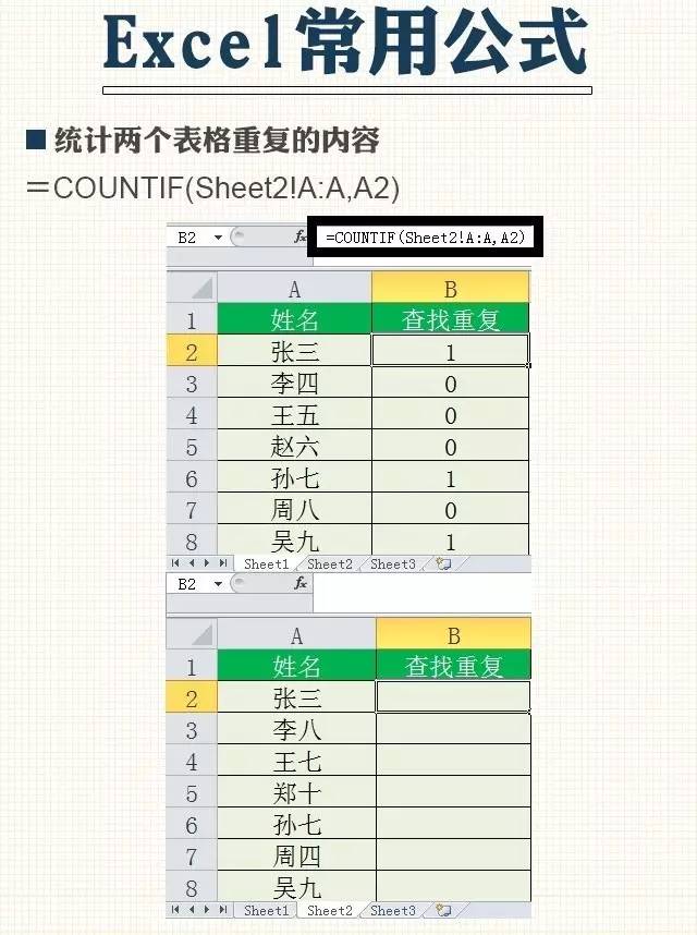 几个常用Excel公式，做表格再不求人！