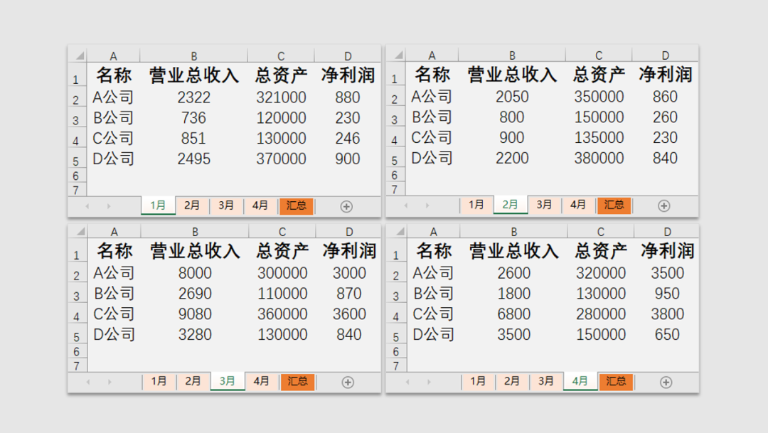 Excel多表汇总，5秒搞定！真简单