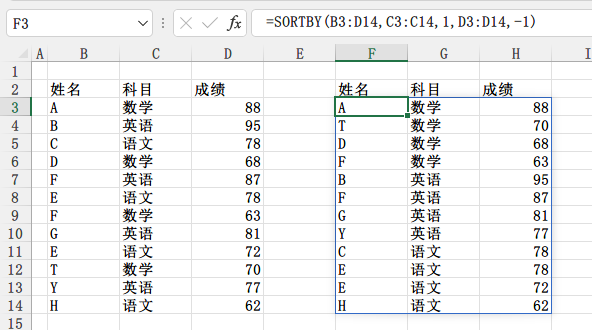 Excel教程：排序函数详解