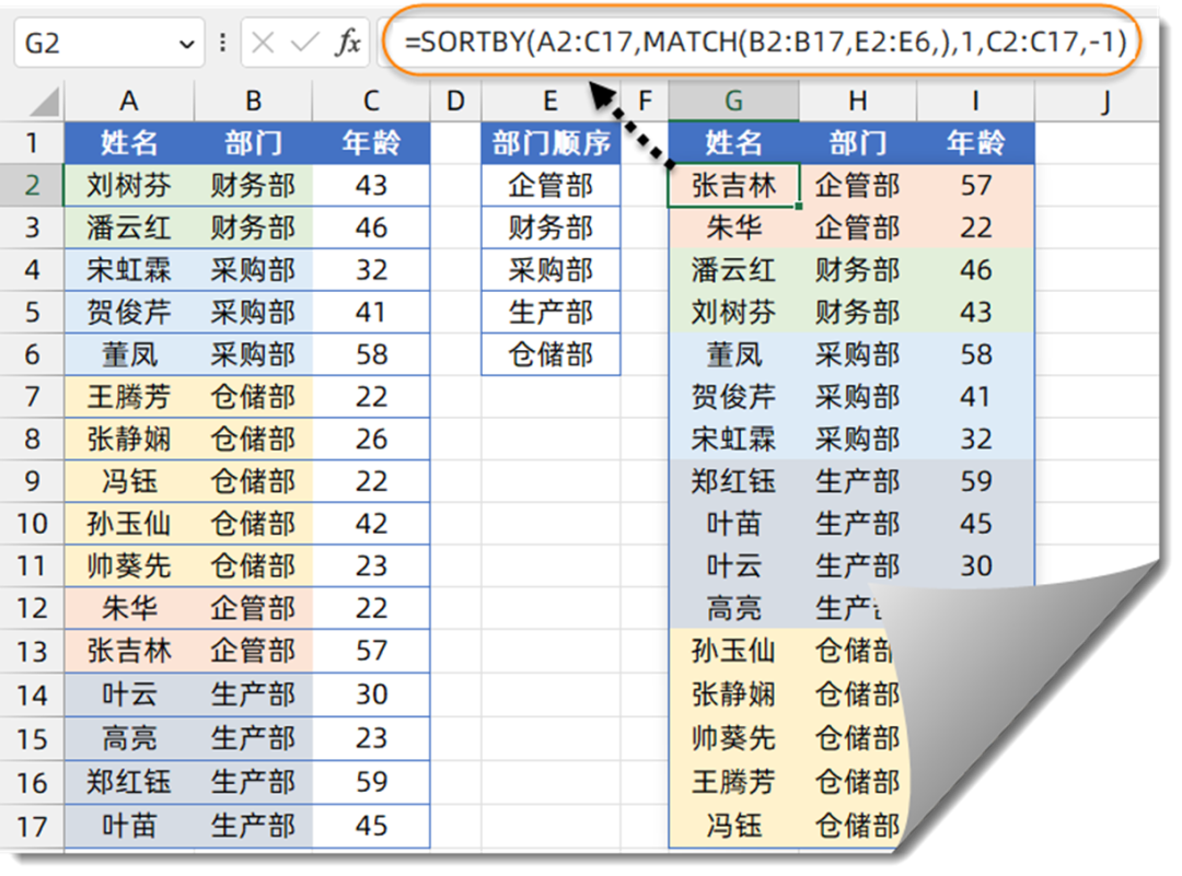 SORTBY函数动态排序的几个典型用法