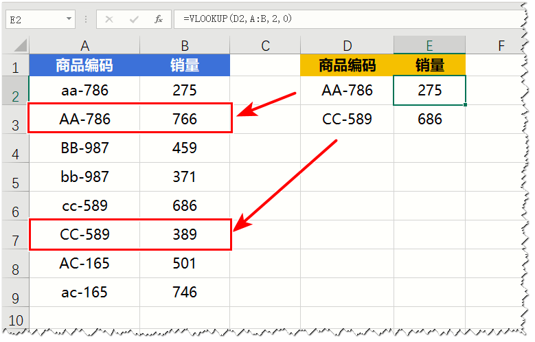 Excel教程：VLOOKUP无法识别字母大小写怎么办？