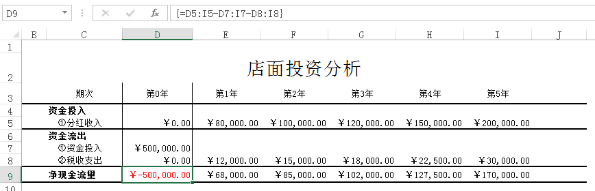 Excel教程：仅用一个函数搞定投资可行性分析