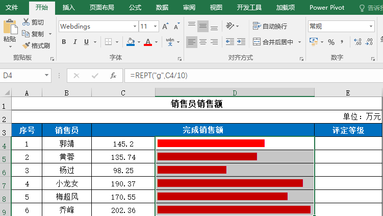 Excel教程：巧用函数进行数据可视化分析