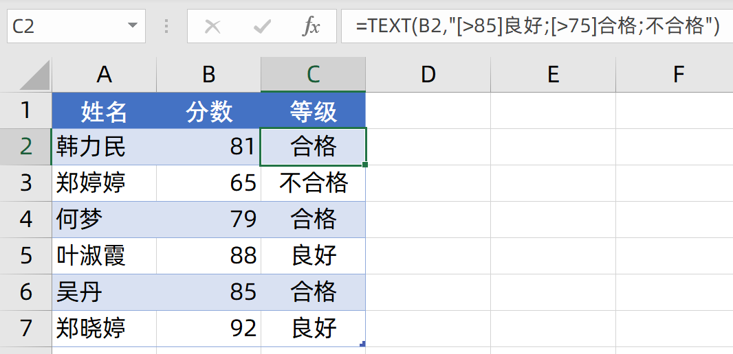 一组简单实用的函数公式