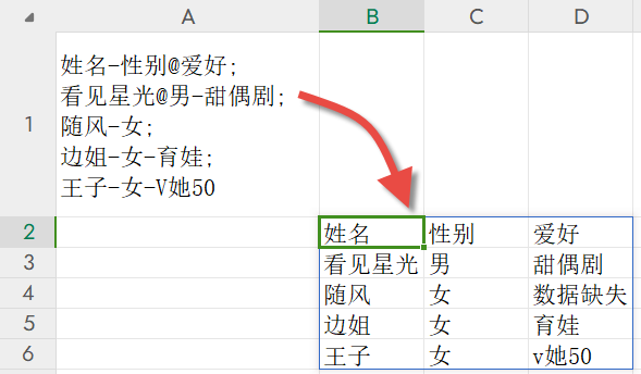 WPS新出的TEXTSPLIT函数，比分列好用一百倍