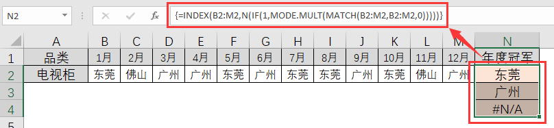 Excel 5个众数经典公式，最后一个，90%的人都不会！