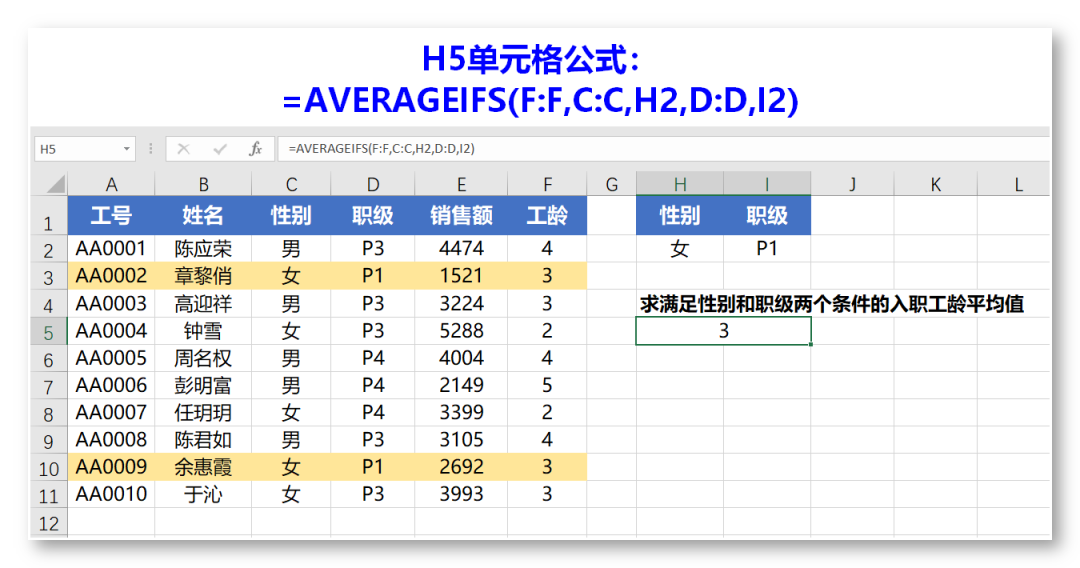 Excel教程：D系列数据库函数的用法