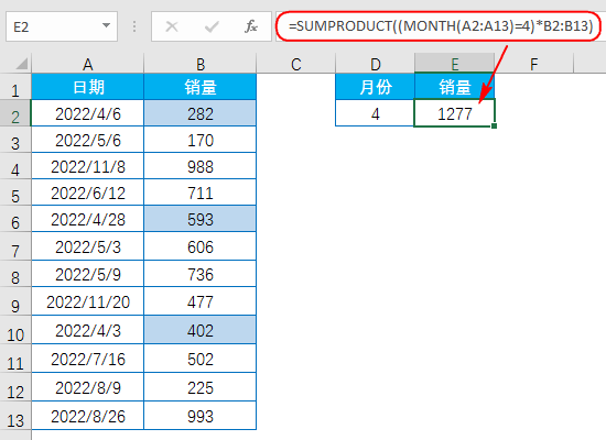 Excel教程：不一样的函数MONTH玩法